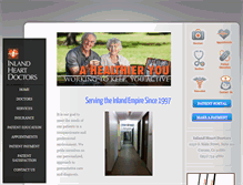 Tablet Screenshot of inlandheartdoctors.com
